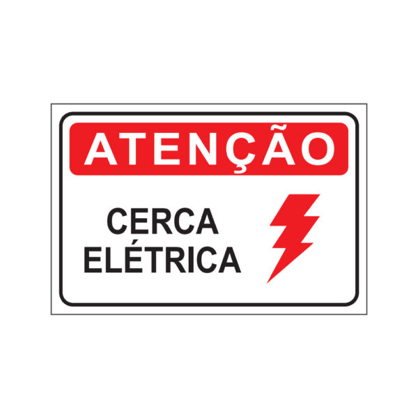 PLACA CERCA ELÉTRICA